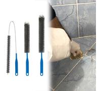 3 Pezzi Spazzola Pulizia Tubi Kit Spazzola Scarico Domestica Nylon Flessibile