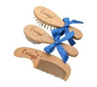 3 Pezzi Spazzole For Capelli For Bambini Personalizzate Incidere Il Nome Del Neonato Spazzola For Capelli In Legno For Neonato Pettine Spazzola For Nascita/battesimo/souvenir/regali Di Compleanno