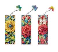 3 pezzi Special Shape Dreamcatcher Bird Bird Bookmarks Kits Painting Bookmark Making Kit Art Bookmark con ciondolo for Reading Day Gift (SN037)