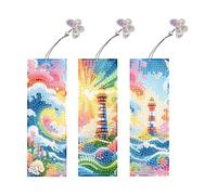 3 pezzi Special Shape Hummingbird Flower Bookmark Art Projects Kit Making Kit for bambini for adulti principianti (Ly824)