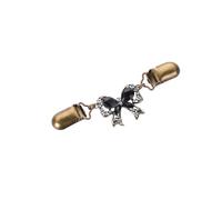 3 pezzi Spilla a clip retrò for cardigan da donna, a forma di anatra, in filigrana, for la parte posteriore abiti, scialle e becco d'anatra Per Stringere I Vestiti(Color-03)