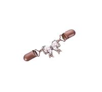 3 pezzi Spilla a clip retrò for cardigan da donna, a forma di anatra, in filigrana, for la parte posteriore abiti, scialle e becco d'anatra Per Stringere I Vestiti(Color-08)