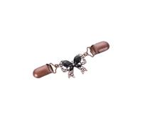 3 pezzi Spilla a clip retrò for cardigan da donna, a forma di anatra, in filigrana, for la parte posteriore abiti, scialle e becco d'anatra Per Stringere I Vestiti(Color-01)