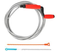 3 pezzi Spirale per La Pulizia dei Tubi, Molla Sturatubi 4,5 m x 6 mm Serpente per Scarichi Pulizia tubature Universale per stura Lavandini e Scarichi, Eliminazione di Ostruzioni