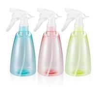 3 Pezzi Spruzzatore Acqua 500ml, Flacone Spray Acqua, Spruzzino Nebulizzatore Piante, Flaconi Spray Atomizzatore in Plastica, Vaporizzatore Acqua per Giardino, Parrucchiere, Piante - Rosa/Verde/Giallo