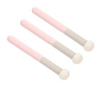 3 Pezzi Spugna Correttore Manico, Lattice Bianco per Uso Quotidiano | Testa Tonda Fine, Uso Asciutto e Bagnato, Adatta a Professionale, Riduce Sprechi Cosmetici