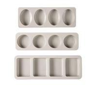 3 Pezzi Stampi In Silicone Geometrici Stampi Per Sapone Stampi Per Candele Stampi Per Cottura Accessori Artigianali Fai Da Te