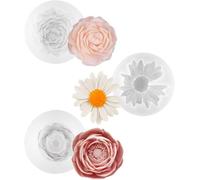 3 Pezzi Stampi per Candele in Silicone, Stampi in Silicone per Candele, Stampo per Candeles in Silicona 3D, Stampo Silicona Candeles, Stampos Margherita Candelees, per Sapone, Cioccolato, Pasticceria