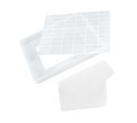 3 Pezzi Stampo Rettangolare per Torrone, Kit da Bianco | Plastica e Legno, Superficie Antiaderente, Tagli Ordinati, per Marshmallow Nougat e Sachima