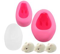 3 Pezzi Stampo Silicone Coniglio Per Torta Fondente Mousse Cioccolato