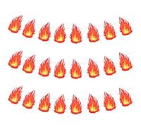 3 Pezzi Striscione Con Fiamma Di Fuoco, Decorazioni a Tema Pompieri, Fuoco Bandierine Sospese, Adatto Per Campeggio, Feste a Tema Con Le Fiamme e Decorazioni Per Feste a Tema Vigili Del Fuoco