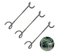 3 Pezzi Supporto per Lanterna Campeggio, Gancio per Lanterna a Doppia Testa, Progettato per il Campeggio Selvaggio, per Appendere Lampade Elettriche, per i Bagagli(Verde)