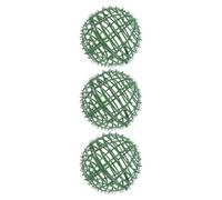 3 Pezzi Supporto per Palline Topiarie Artificiali Verde in Plastica | Montaggio Rapido, Forma Sferica Uniforme, per Matrimoni e Allestimenti Sospesi, Stile Elegante
