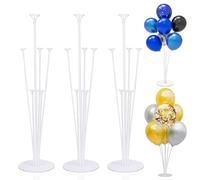 3 Pezzi Supporto per Palloncini, Porta Palloncini Supporto, Trasparente Palloncini Sticks Supporti, Bastoncini per Palloncini Kit per le Decorazioni di Feste, Matrimoni e Compleanni