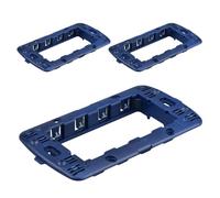 3 Pezzi Supporto Telaio Compatibile con Bticino Living International e Living Light, 4 Moduli Per Scatola 504, Serie MBL, Colore Blu