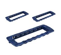 3 Pezzi Supporto Telaio Compatibile con Bticino Living International e Living Light, 7 Moduli Per Scatola 506/507, Serie MBL, Colore Blu