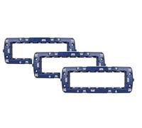 [3 Pezzi] Supporto Telaio portafrutto per interruttori e prese - compatibili con BTicino Living, Matix e Axolute - per scatole 503/504/506/507 - formati 3/4/6/7 moduli (Compatibile Living, 7 Moduli)