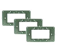 [3 Pezzi] Supporto Telaio portafrutto per interruttori e prese - compatibili con Vimar Arke e Plana - per scatole 503/504/506/507 - formati 3/4/7 moduli (Compatibile Plana, 4 Moduli)