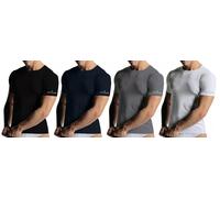 3 PEZZI T-SHIRT NAVIGARE MEZZA MANICA UOMO COTONE ELASTICIZZATO 570 GIROCOLLO