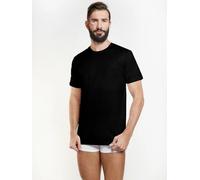 3 Pezzi T-Shirt Uomo Girocollo Mezza Manica Nottingham TM1600 in Cotone Costina
