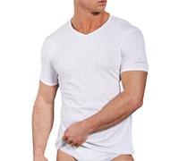 Set 3 T-Shirt Uomo NAVIGARE Cotone Bielastico Bianco / Nero Girogola e V.