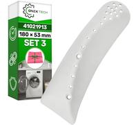 3 Pezzi Tamburo Trascinatore Lavatrice 180x53 mm con Codice Originale 41021913 per Candy per Hoover - Include Panno Microfibra - ONIX TECH