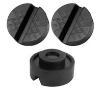 3 Pezzi Tampone in Gomma per Cric Auto, Universali Jack Pad con Scanalatura, Cuscinetti in Gomma per Cric e Sollevatori, Pad Antiscivolo per Crick Auto, Cuscino in Gomma Universale per Cric