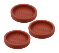 3 Pezzi Tappetino Rotondo in Silicone ad Alta Densità | Base Antiscivolo, Risciacquo Rapido, per Baristi e Appassionati, Cucina ed Espresso