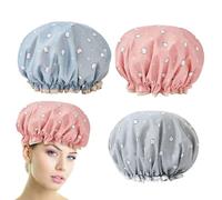 3 Pezzi Tappo Per Doccia Stampato Con Gattino, Cuffia Per Doccia Cartone Animato, Accessori Per Il Bagno, Cappuccio Per Doccia Impermeabile, Forniture Per Il Bagno.