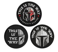 3 Pezzi Tattica Toppa per Film This is the Way Mezzo/Integrale Casco Emblema Gancio e Anello Toppa per Maglia Zaino Cappelli Vestiti Giubbotto Cani Tattico Militare