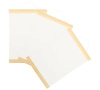 3 Pezzi Tavole da Pittura in Legno, Tela Bifacciale | Cotone e Legno, per Acquerelli e Pastelli, Tavola Portatile, Laboratori Creativi e Ufficio