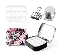 3 Pezzi Tavolozza Pittura Tavolozza Tavolozza Acquerelli Mini Acquerelli Palette Acquerelli da 12 Spazi per Schizzi e Pittura in Viaggio All'Aperto Wassermalkasten