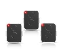 3 Pezzi Telecomando Nizza 433 MHz Rolling Code, 2 Canali, Ricambio per ON1E, ON2E, ON4E, Compatibile con Motorizzazioni Portale e Garage, Portata fino a 200 m, Formato portachiavi compatto