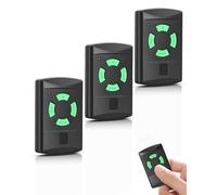 3 pezzi telecomando per trasmettitore manuale Hörmann 26,975 MHz, HSE2, HSM2, HSM4, HS2/4/1, tasto verde, 4 canali, telecomando per porta del garage HSP4-C, HSD2-A, HSD2-C di ricambio (3PCS)