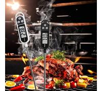 3 pezzi Termometro digitale per alimenti TP300 con sonda in acciaio inossidabile e ampio display LCD - Termometro per carne facile da leggere per cottura, griglia, forno, sous vide - Termometro a batt