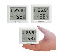 3 Pezzi Termometro Igrometro Ambiente Interno Digitale Termoigrometro Monitor di