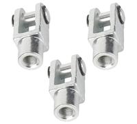 3 pezzi, testa forcella per cilindro ad aria compressa, filettatura interna M6 x 1, giunto a Y in metallo, ideale per impianti automatici e connettori per pistone