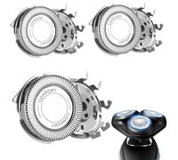 3 Pezzi Teste di Ricambio SH30 SH50 SH52 per Philips Rasoio Elettrico Lama Testa di Ricambio Sistema Rotante a 360° Compatibile con Serie 1000 2000 3000 5000 Modello AT8xx AT7xx PT8xx Regali Natale