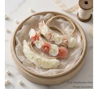 3 pezzi "Texture come nuvola" Accessori per capelli in rosa fatti a mano - Regalo di San Valentino ed essenziale per la primavera per scuola/asilo (0-5 anni) - Tavolozza di colori attenuati - Sensazio