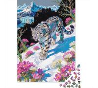 3 Pezzi The Sleeping Beast Set Di Biancheria Da Letto Stampa 3d in Microfibra Con Chiusura A Strappo Snow Leopard in Snow Blooms Per Tutte Le Stagioni Per Bambini,Ragazzi E Ragaz 70x50cm/1000pcs