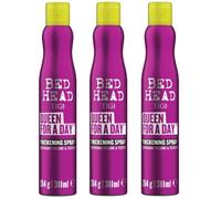 3 PEZZI TIGI BED HEAD QUEEN FOR A DAY 311ml SPRAY VOLUMIZZANTE EXTRA RADICI