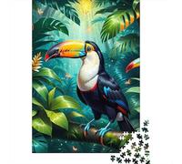 3 Pezzi Toucan Jungle Art Set Di Biancheria Da Letto Stampa 3d in Microfibra Con Chiusura A Strappo Digital Illustration Style Per Tutte Le Stagioni Per Ragazzi E Ragazze 52x38cm/1000pcs