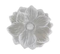 3 pezzi tovaglietta decorativa a forma di loto, resistente al calore e lavabile, sottobicchieri da tavolo resistenti, for feste in casa matrimoni per Padelle Teiere Ciotole(Silver)