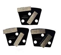 3 pezzi trapezoidale genenale sinterizzazione diamante molatura blocco disco per calcestruzzo epossidico rettifica macchina (120 #)