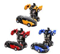 3 Pezzi Trasformatore Robot Auto Trasformatore Robot Trasformabile, Parete Climber Auto con Led e Rotazione 360, Stunt Auto rc Macchina Giocattolo