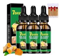 3 pezzi Trattamento Per Unghie Allo Zenzero,7 Giorni Siero Crescita Delle Unghie Allo Zenzero,Olio Per La Cura Delle Cuticole Delle Unghie,Riparare Le Unghie Danneggiate,Per Una Lucentezza Naturale