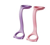 3 pezzi TRE 8 barella yoga pilates elastico fascia aperta spalla bellezza schiena fitness corda di tensione in plastica attrezzatura portatile for la casa(3pcs Pink)