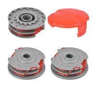 3 pezzi Trimmer bobina linea compatibile con Flymo FLY021/513937190 per Flymo Mini Trim Spool Ricambio Doppia Bobina Autofeed e Linea Pratico Tappo di copertura della bobina del decespugliatore