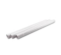 3 Pezzi Tubo Di Prolunga Regolabile Universale 32 Mm Asta Di Aspirazione Telescopica Tubo Bacchetta Accessori Di Fissaggio For Aspirapolvere(White)