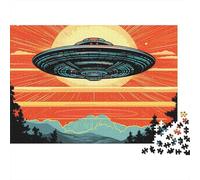 3 Pezzi UFO Flying Set Di Biancheria Da Letto Stampa 3d in Microfibra Copripiumino Con Cerniera Sci-fi Retro Style Per Tutte Le Stagioni Per Bambini,Ragazzi E Ragaz 70x50cm/1000pcs
